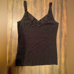 Express tank top with Lacey detail. Size medium.